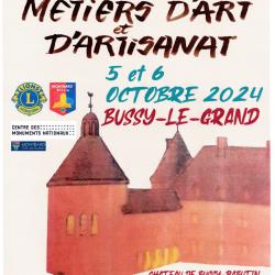 BUSSY RABUTIN  Salon des métiers d'art les 5 et 6 octobre 2024